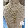 COLLAR LETRA GLOBO ORO