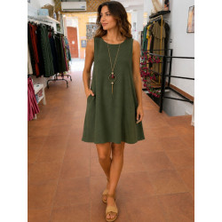 Vestido Crepe