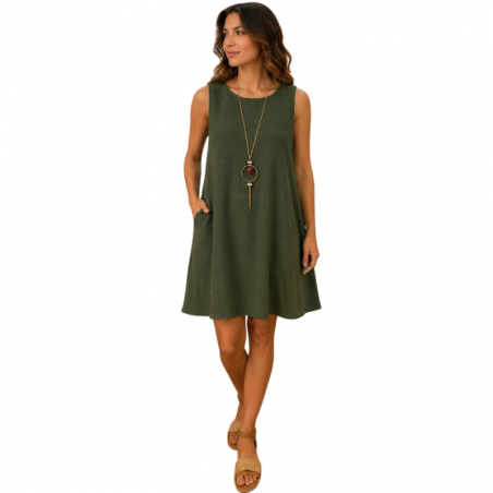 vestido verano crepe