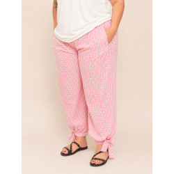 pantalon vichy amarillo curvy