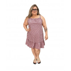 Vestido vichy curvy