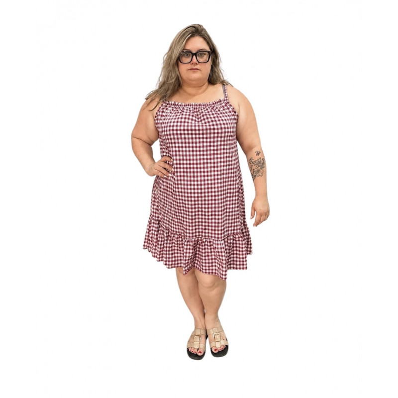 Vestido vichy curvy