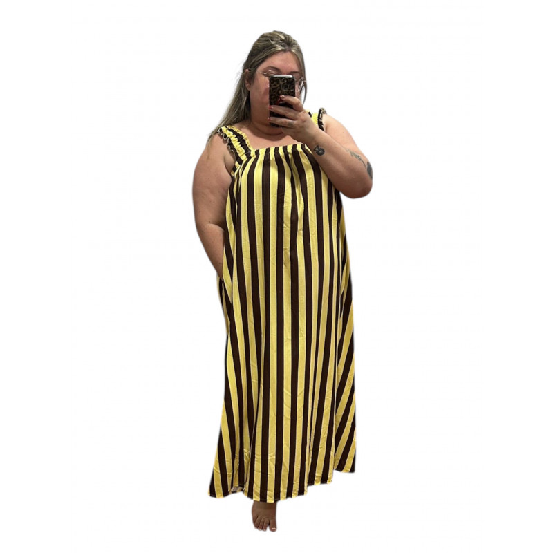 vestido rayas curvy