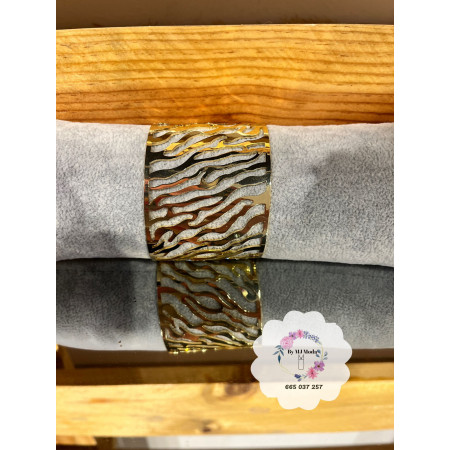 CAÑA ACERO ANIMAL PRINT ORO