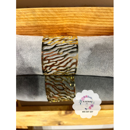 CAÑA ACERO ANIMAL PRINT ORO