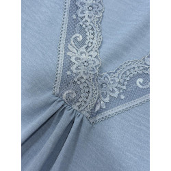 Lencera manga corta curvy azul