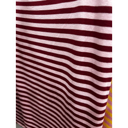 Camiseta básica sin mangas rayas