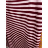 Camiseta básica sin mangas rayas