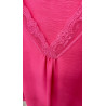 Lencera manga corta curvy fucsia