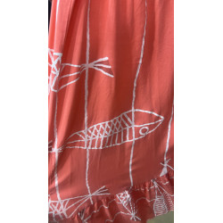 vestido coral