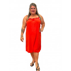 vestido coral