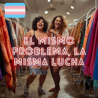 mujer curvy y mujer transexual